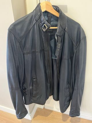 Cazadora piel hombre