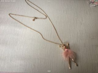 Colgante y cadena dorado bailarina. Marca Sfera 