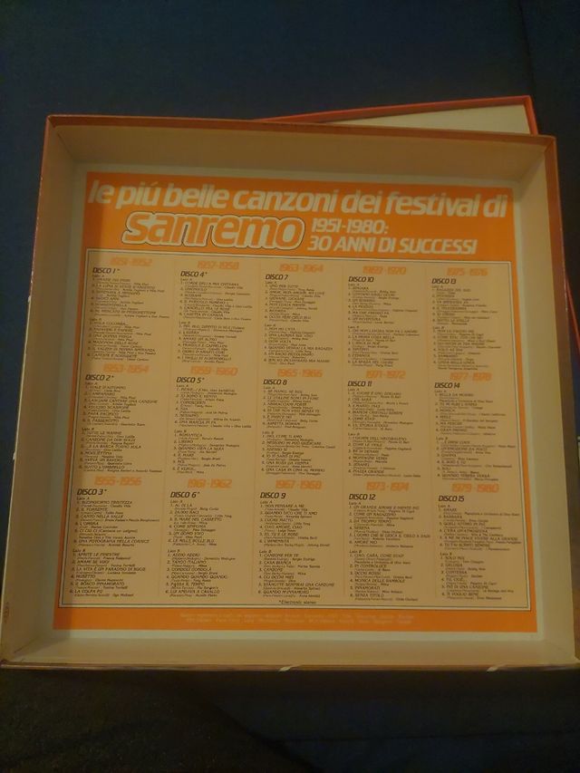 Cofanetto vinili "Sanremo dal '51/'80"