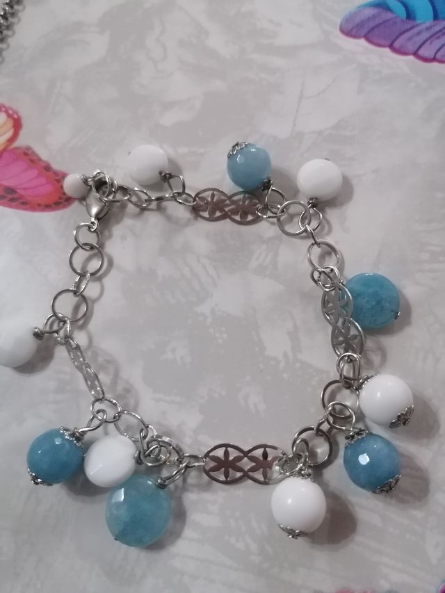 Parure collana, orecchini, btacciale