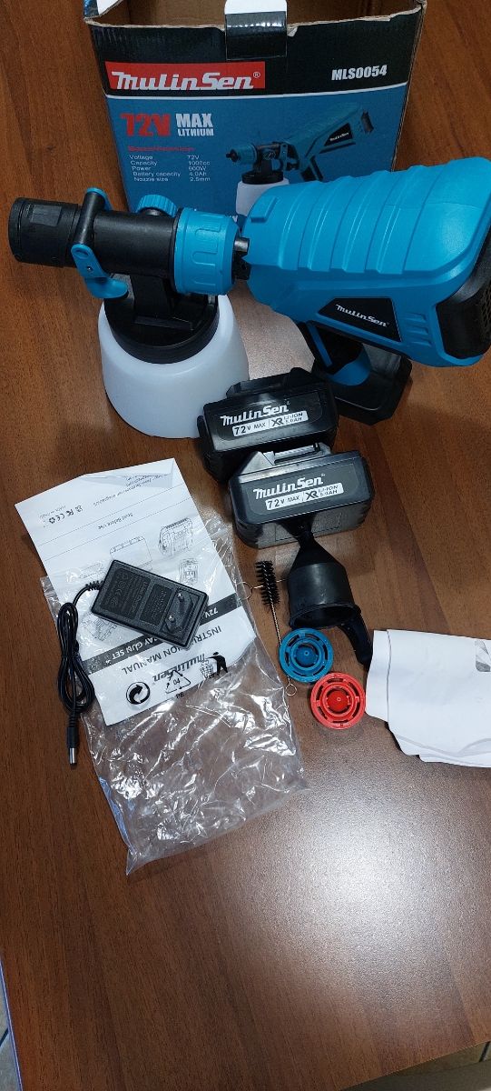 Pistola per verniciare nuova a batteria