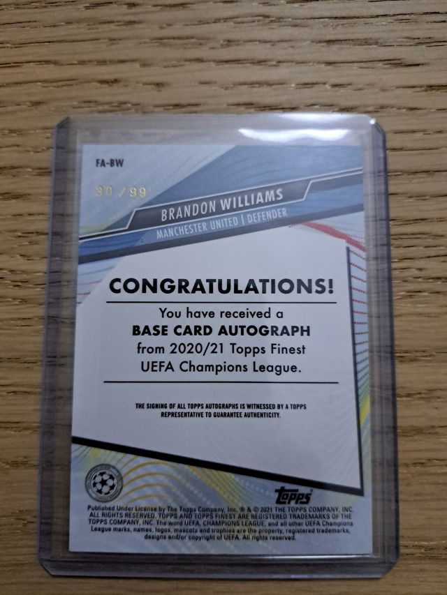 Brandon Williams rookie /99 /125