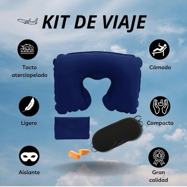 Kit almohada viaje
