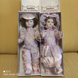  Muñecas INGLES Pareja porcelana artic