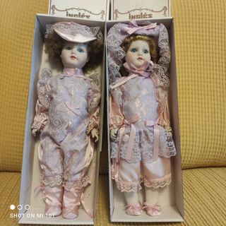  Muñecas INGLES Pareja porcelana artic