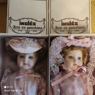  Muñecas INGLES Pareja porcelana artic