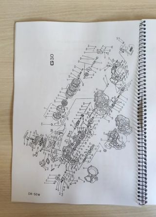 Manual despiece Suzuki Dr-50W