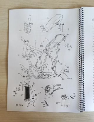 Manual despiece Suzuki Dr-50W