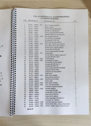 Manual despiece Suzuki Dr-50W