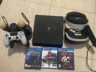 PS4 + Gafas VR con mandos + juegos