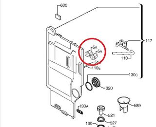 Elettrovalvola per lavastoviglie