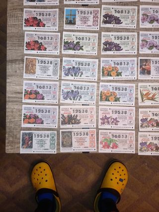 LOTE DECIMOS LOTERIA NACIONAL 1996