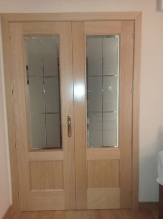 Doble puerta cristal
