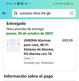 Alarma con 10 sensores, 16 accesorios
