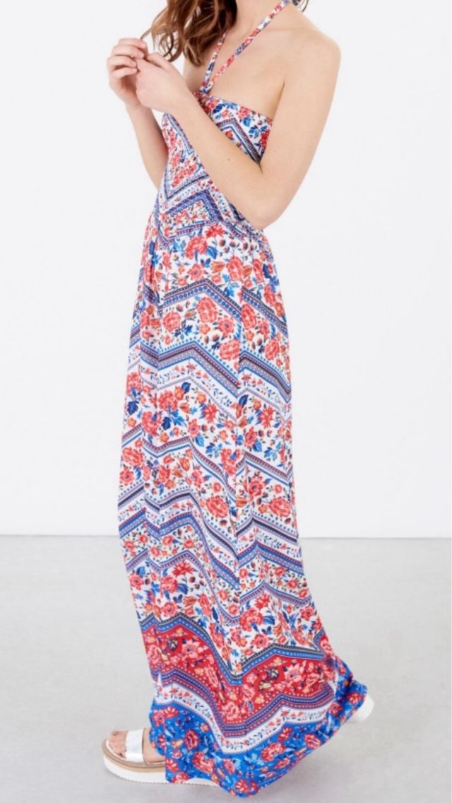 Vestido largo palabra de honor