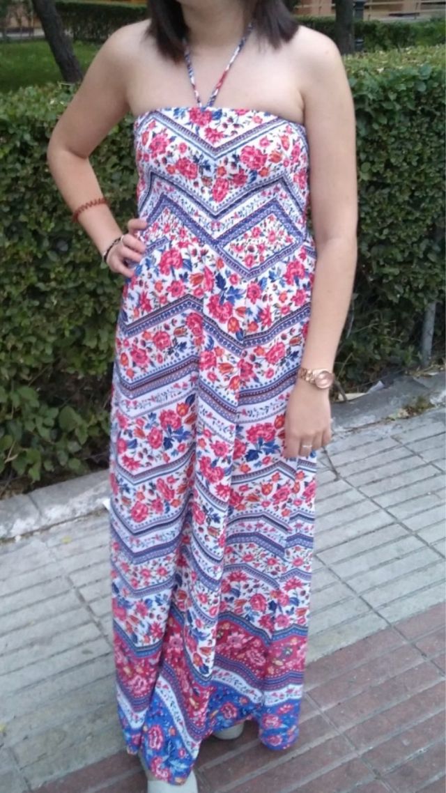 Vestido largo palabra de honor