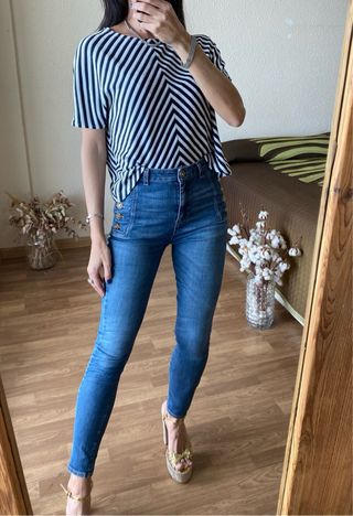 Camiseta rayas Lola Barceló talla L