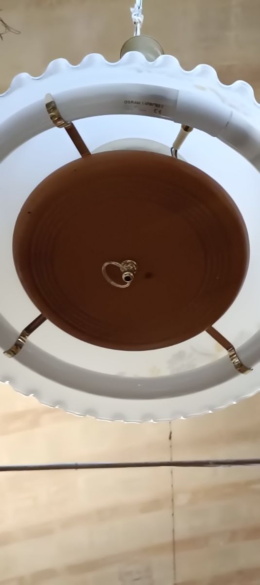 Lampadario country, dipinto a mano