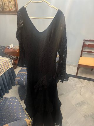 Vestido flamenca negro talla 44