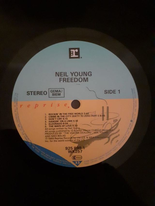 Neil Young "Freedom". LP.