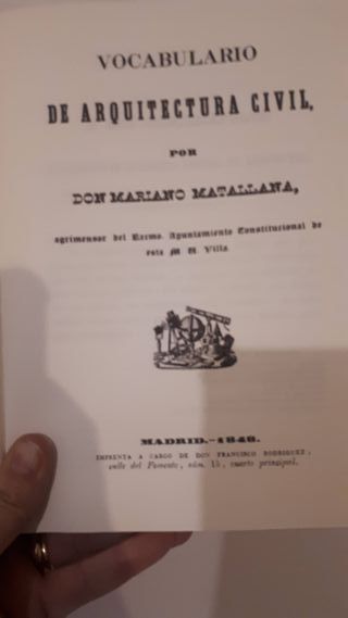 Vocabulario de Arquitectura Civil-Mariano Matallan