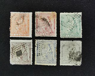 Lote sellos clásicos 1873 I República