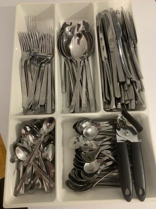 Set de cuberterias inoxidables