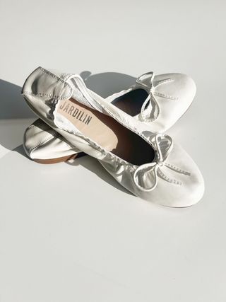 Bailarinas color blanco nacarado