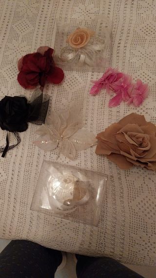 Flores pelo o tocado