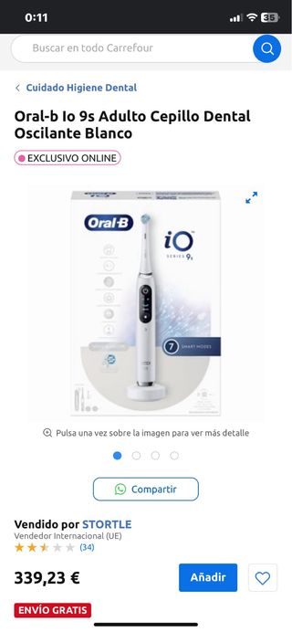 Cepillo dental electrico ORAL B iO series 9s