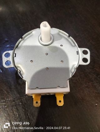 Un motorcito giratorio de plato de micro