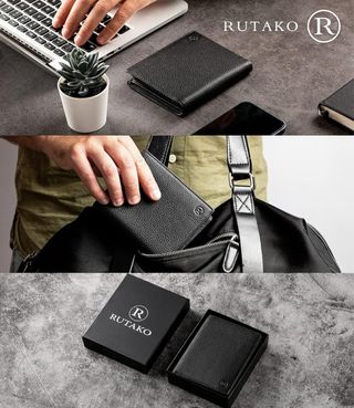 Cartera vertical de piel Nueva