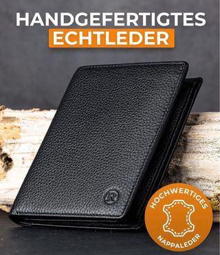 Cartera vertical de piel Nueva