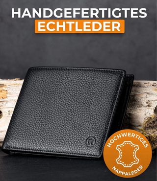 Cartera horizontal de piel Nueva