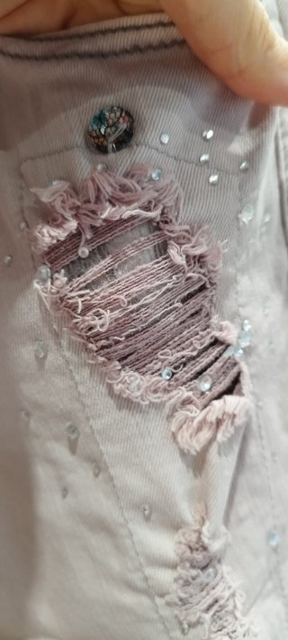 Pantalone rosa stiloso
