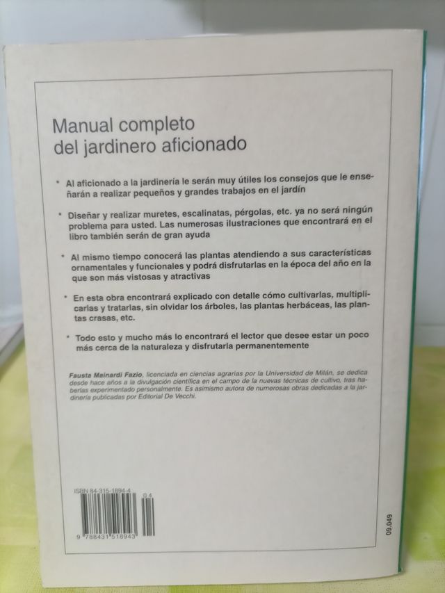 Libro jardinero aficionado