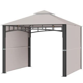Gazebo da Giardino 3x3 m con Tenda Parasole Latera