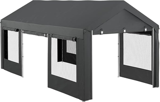 Gazebo da Giardino per Auto e Feste, Carport Auto