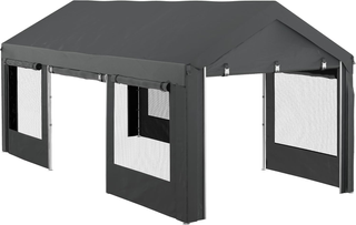 Gazebo da Giardino per Auto e Feste, Carport Auto