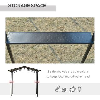  Gazebo da Giardino per Barbecue BBQ con Tetto in 