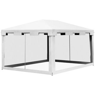 Gazebo da Giardino 4x3 m Pieghevole con Zanzariera
