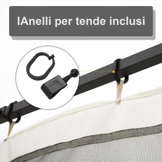 Zanzariera per Gazebo Tende di Ricambio Universale