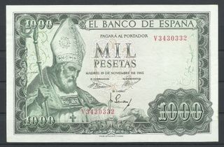 BILLETE 1000 PESETAS 1965. SAN ISIDORO