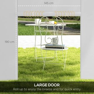 Set 2 Pareti per Gazebo 3x3 m e 3x6m con Finestre 