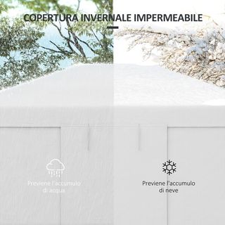 Copertura per Gazebo 3x3 m in PE Impermeabile con 