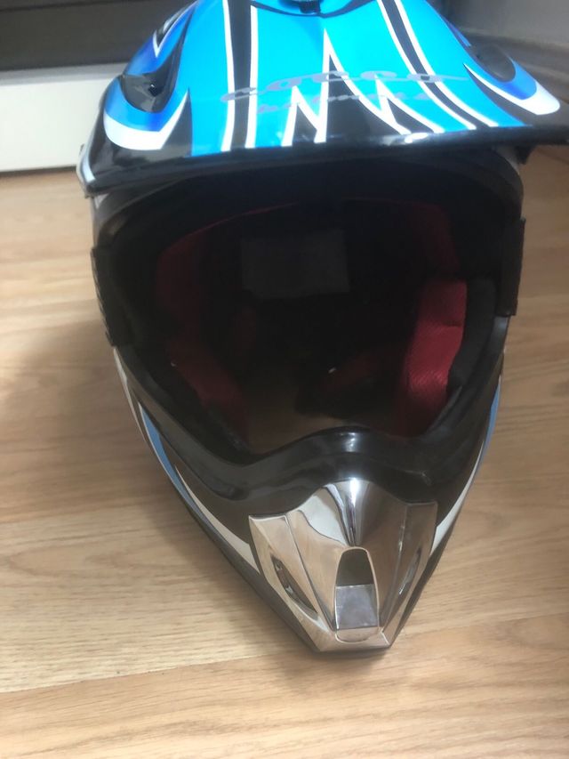 Casco moto niño