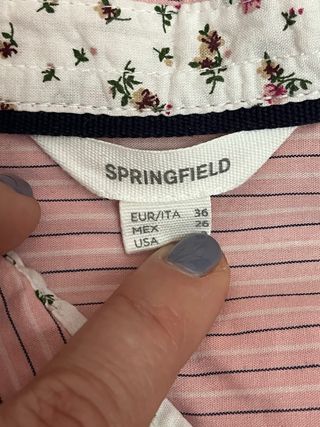 Camisa Sprinfield. Talla 36