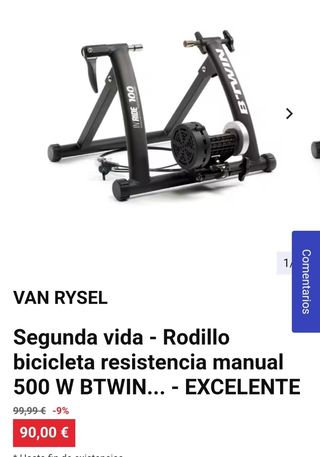 Rodillo ciclismo Btwin Inride 100