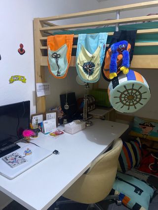 Litera/cama alta matrimonio modificada para niño