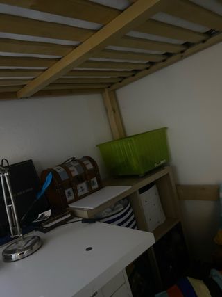 Litera/cama alta matrimonio modificada para niño